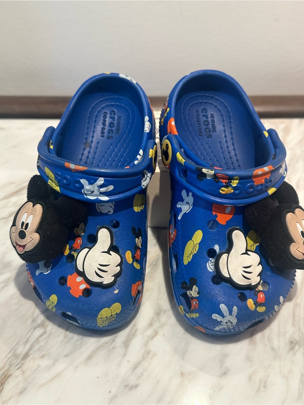 CROCS Kids' Blue Disneyland Clogs with Mickey Mouse